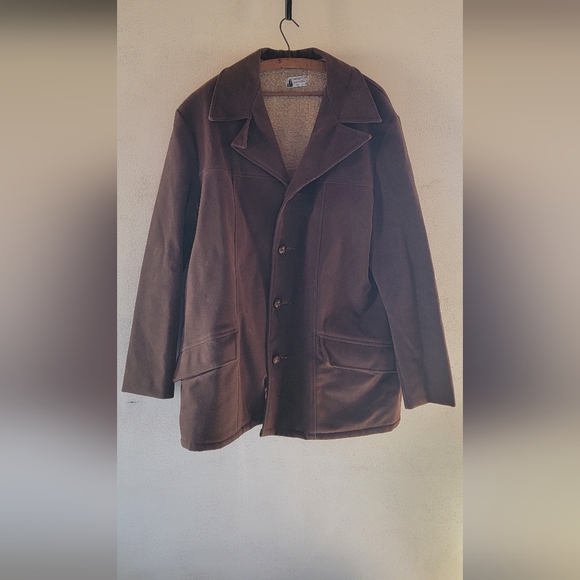 Vintage Fingerhut Fashions Vinyl Suede Coat - Picture 1 of 6